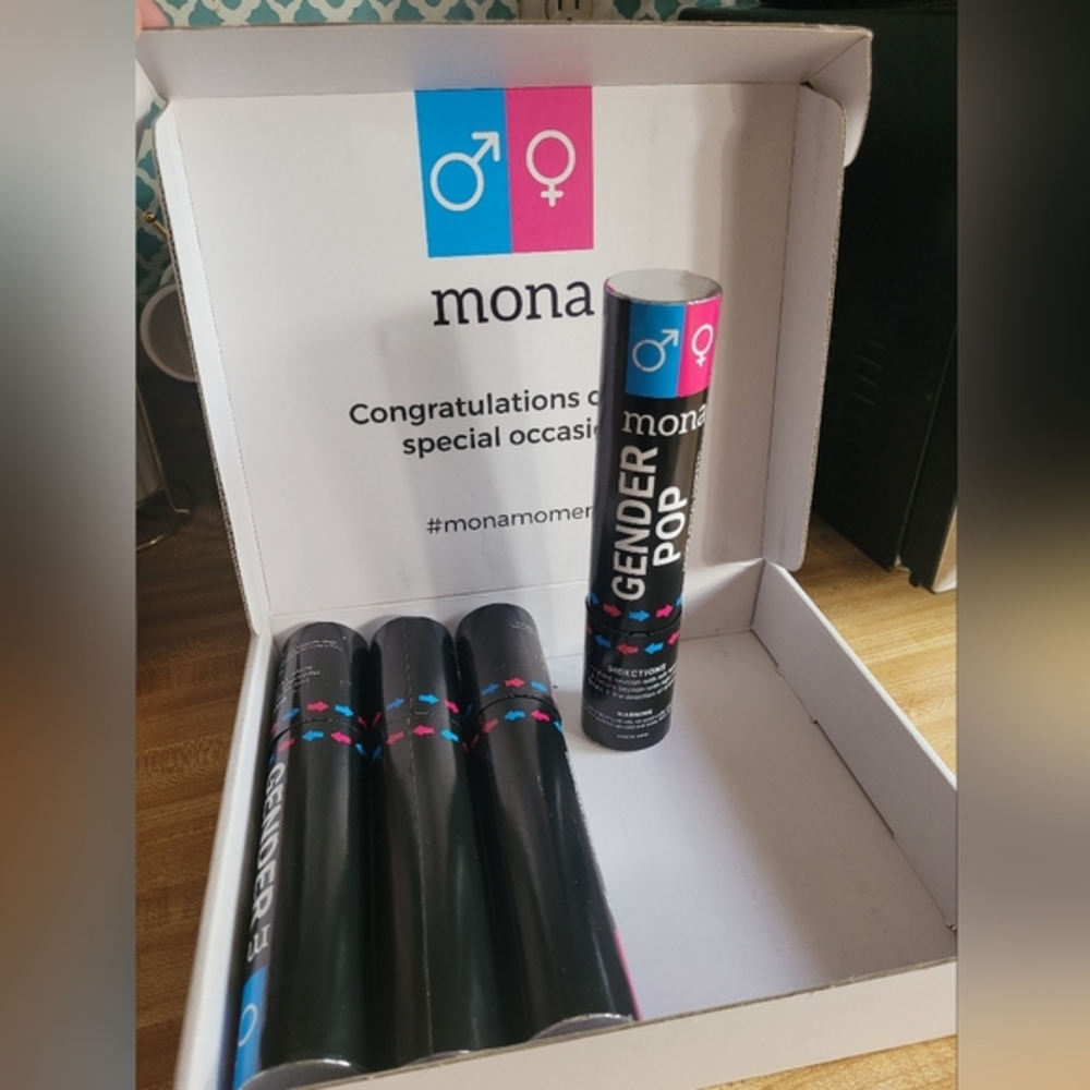 Mona Gender Reveal Confetti Pop